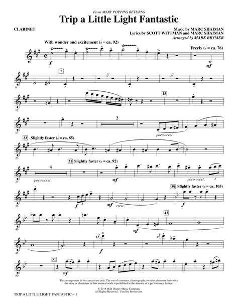 Trip A Little Light Fantastic (from Mary Poppins Returns) (arr. Mark Brymer)